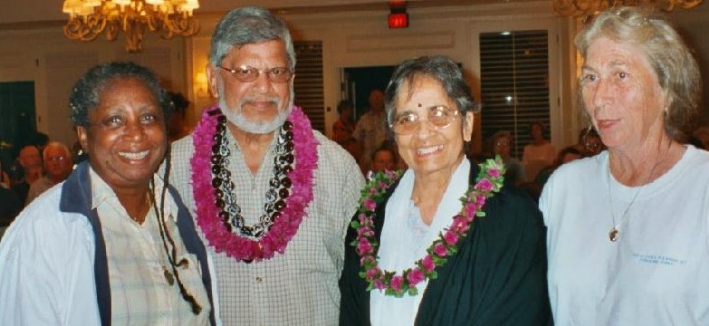 Arun & Sunanda Gandhi in visit to Maui
